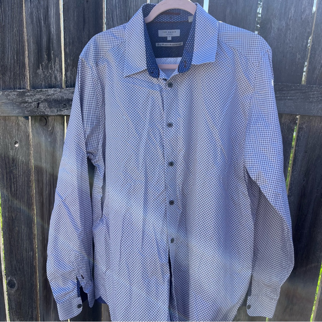 Ted Baker London Print Button Down Dress Shirt